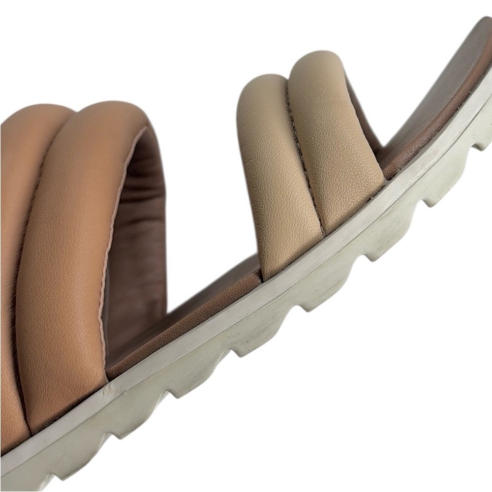 EUC Sorel Leather Ella Il Puff Slide Sandals Size 8 - Picture 5 of 11